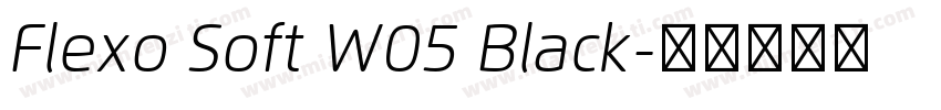 Flexo Soft W05 Black字体转换